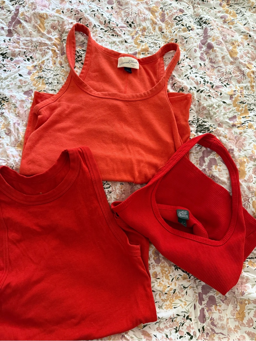 Target Women’s Red Ribbed Tank Top bundle - Picture 4 of 8